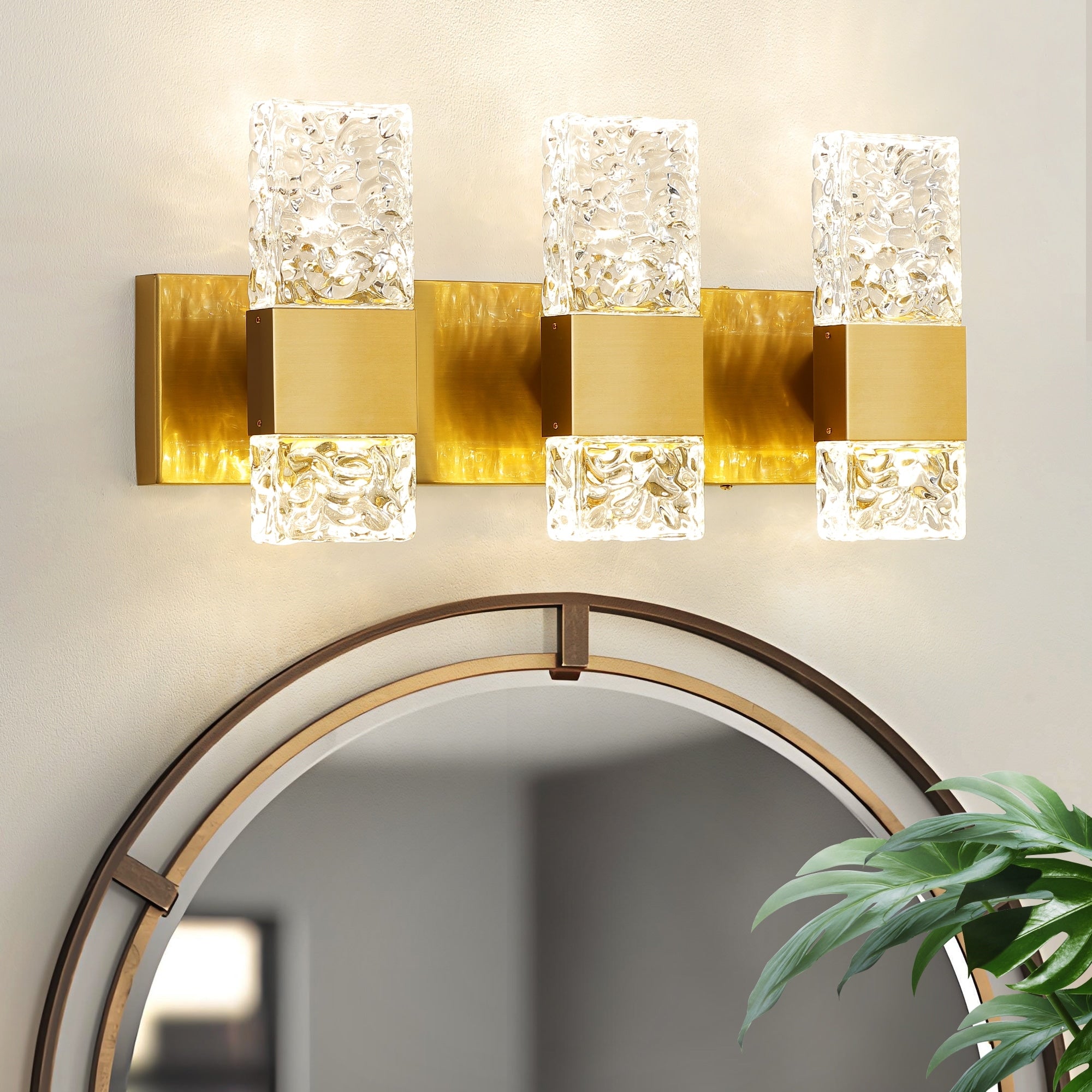 Light Luxury Led Crystal Wall Lamp