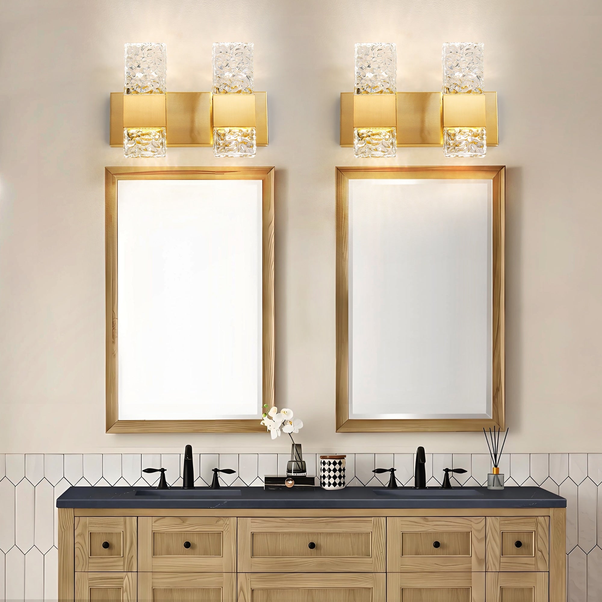 Light Luxury Led Crystal Wall Lamp