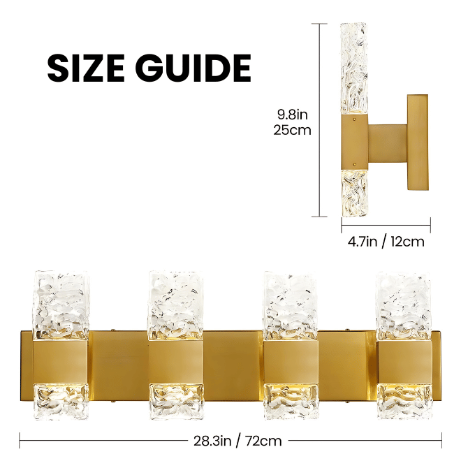 Light Luxury Led Crystal Wall Lamp