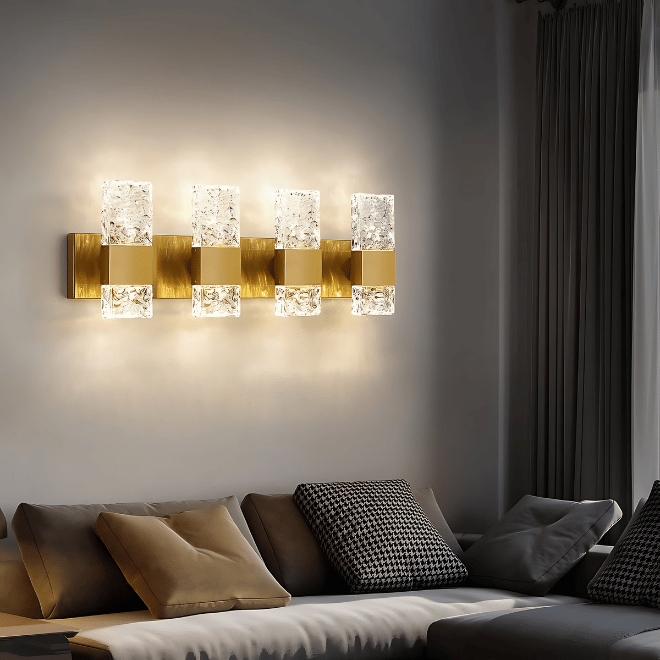 Light Luxury Led Crystal Wall Lamp
