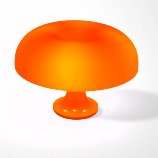 Mushroom Table Lamp - Retro Aesthetic Lighting with a Sleek Glossy Finish