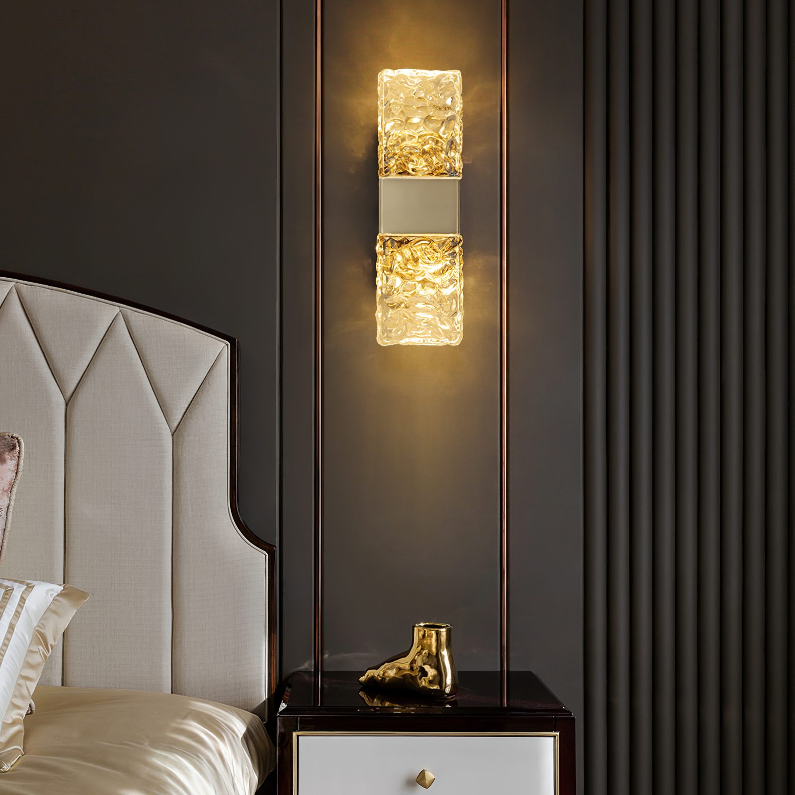 Light Luxury Led Crystal Wall Lamp